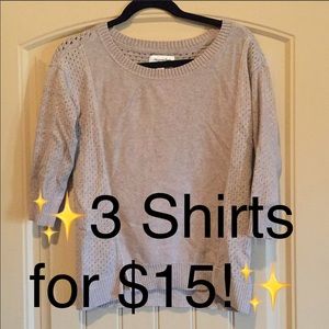 Three Quarter sleeve sweater